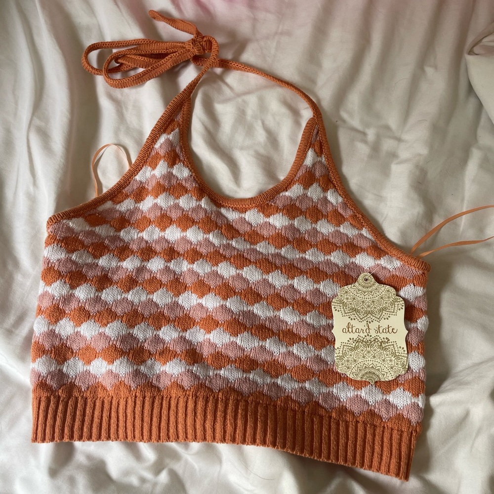Halter crochet tank top